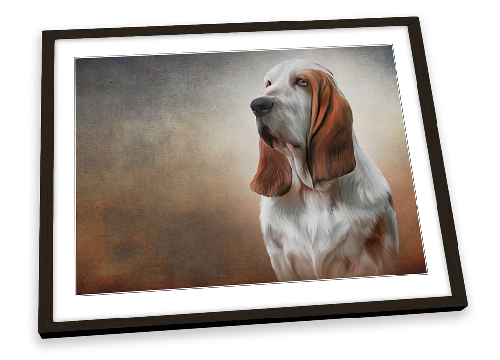 Basset Hound Dog Framed