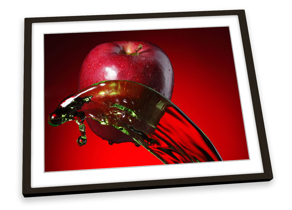 Apple Fruit Kitchen Splash Framed