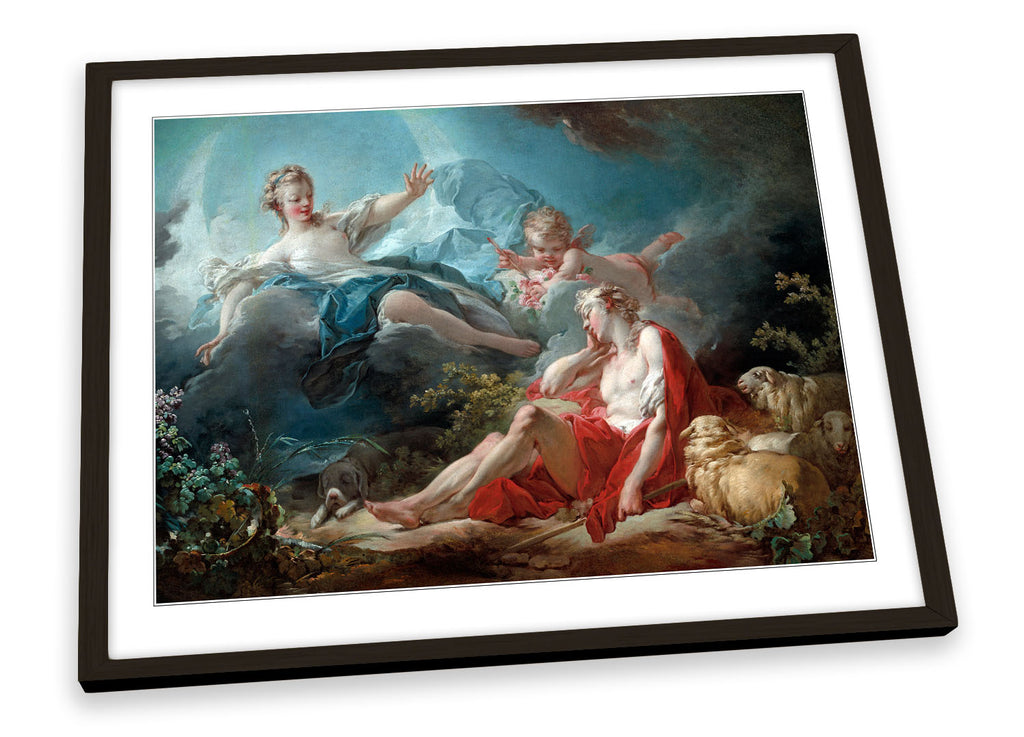 Jean-Honore Fragonard Diana And Endymion Framed