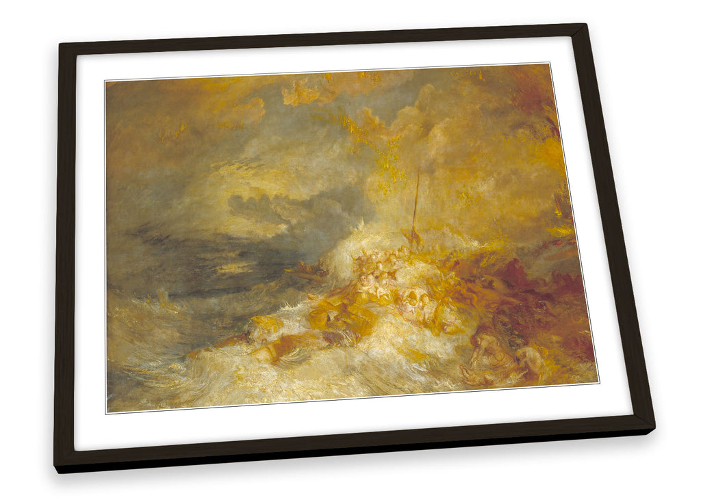 Joseph Mallord William Turner A Disaster at Sea Framed