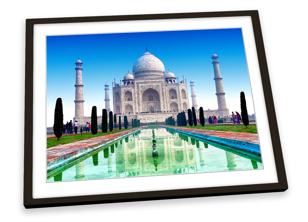 Taj Mahal India Landmarks Framed