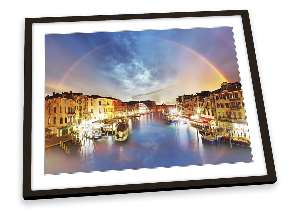 Venice Grand Canal Rialto Bridge Framed