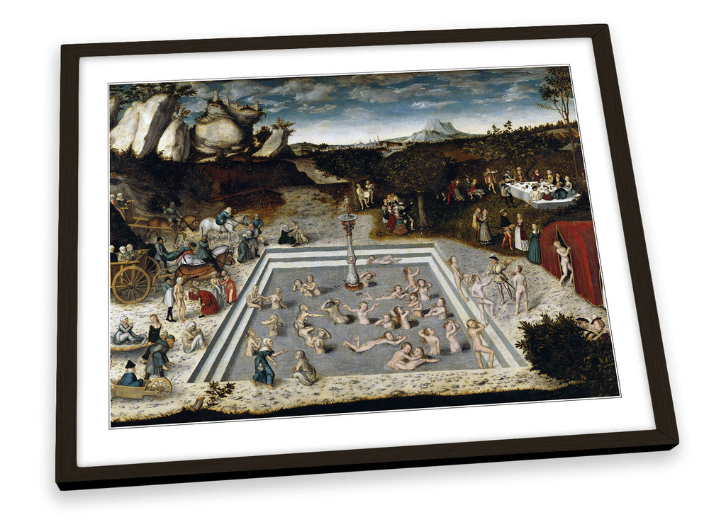 Lucas Cranach The Fountain of Youth Framed