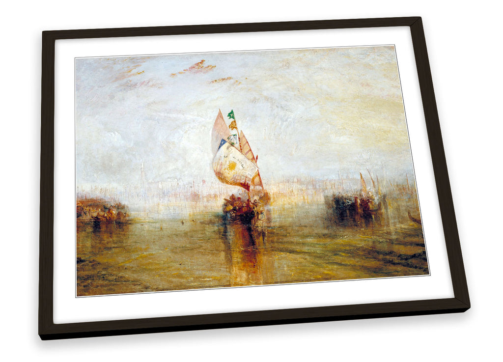 J.M.W Turner The Sun of Venice Going to Sea Framed