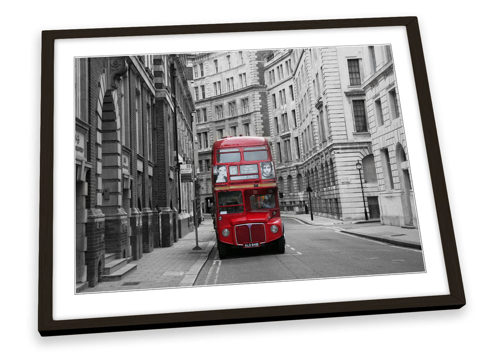 London Bus City Retro Framed