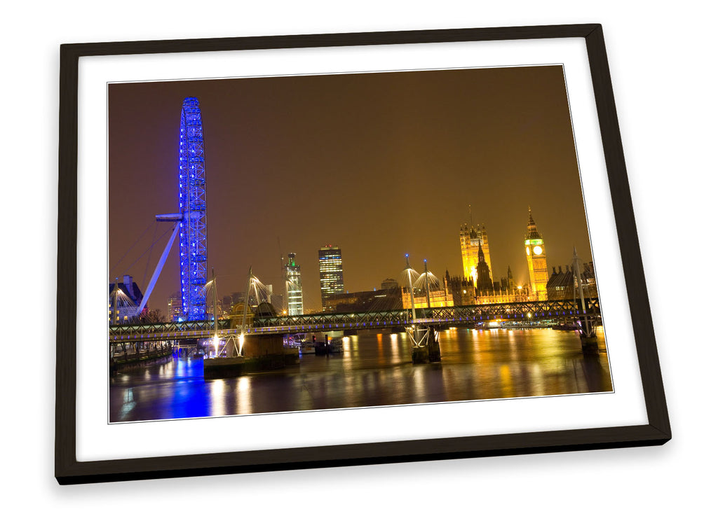 London Eye City Framed