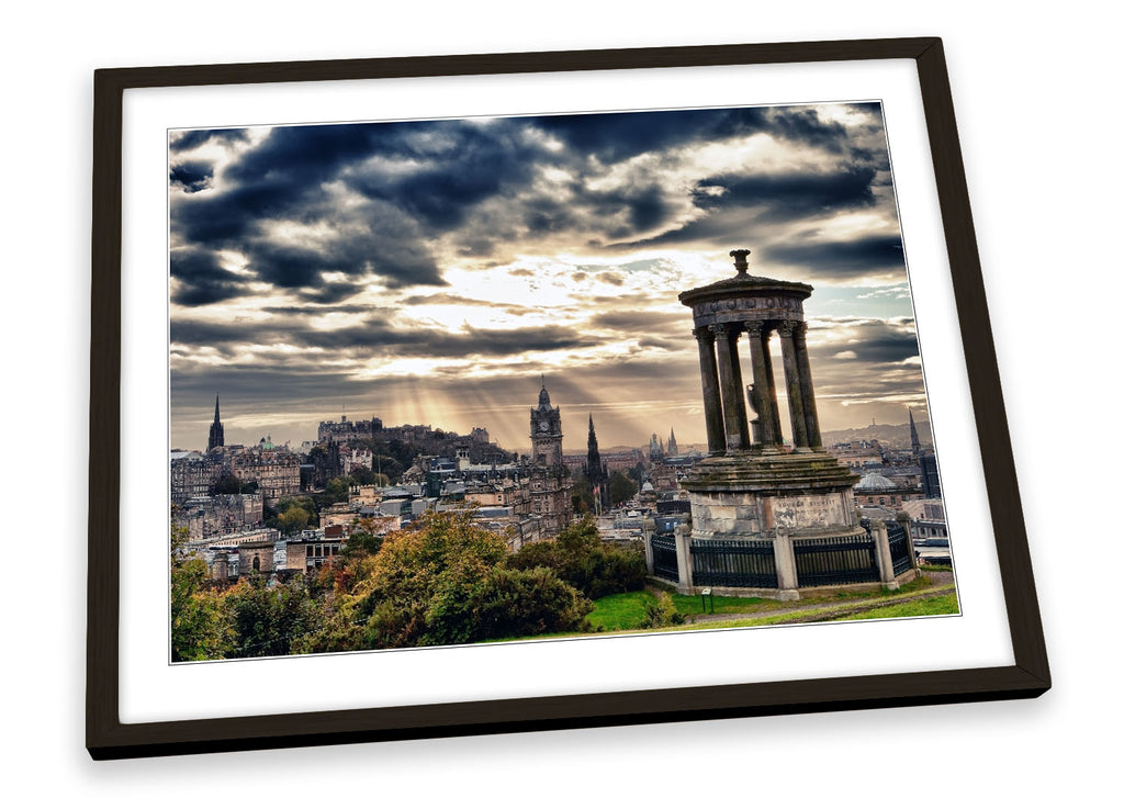 Calton Hill Edinburgh Skyline Framed