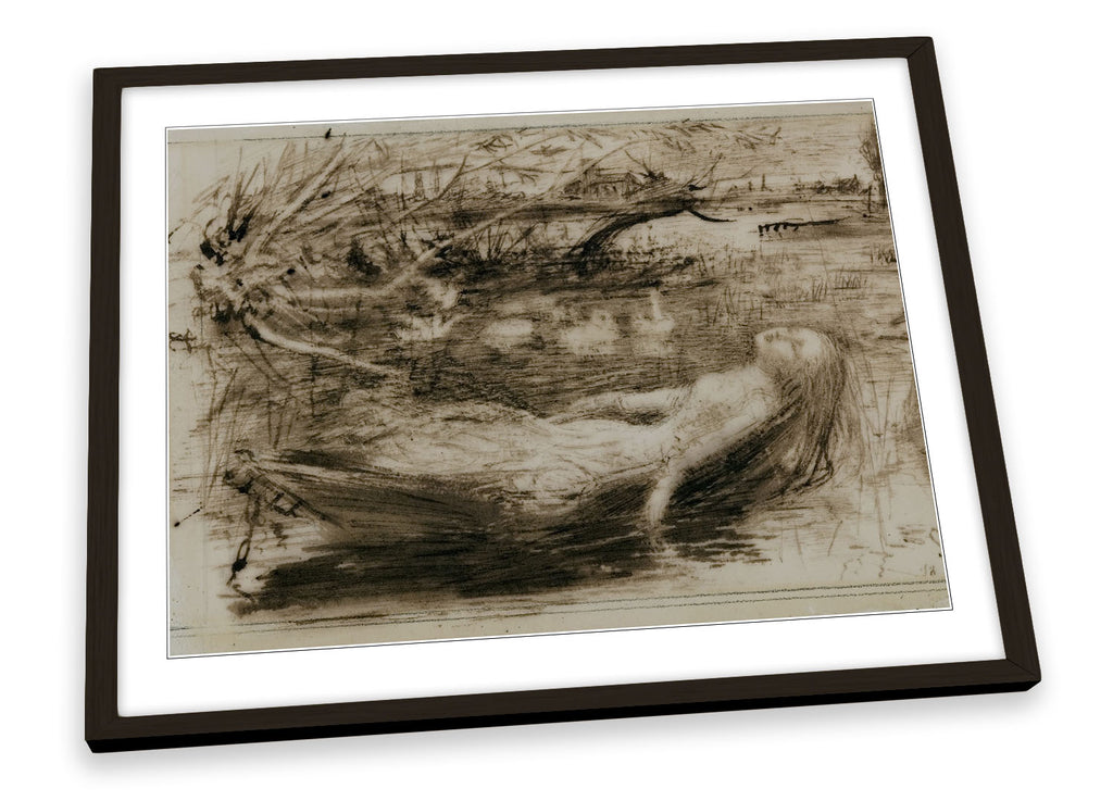 John Everett Millais The Lady of Shalott Framed