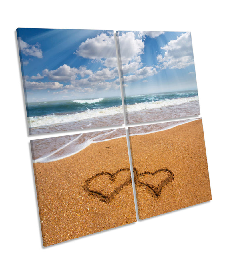 Love Hearts Sand Beach