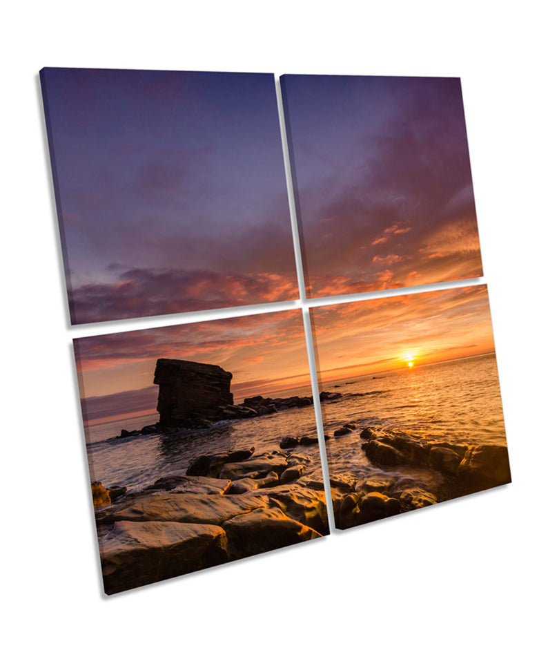 Collywell Bay Sunset Northumberland