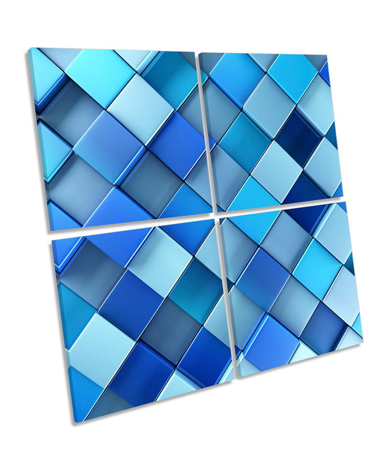 Abstract Blue Blocks