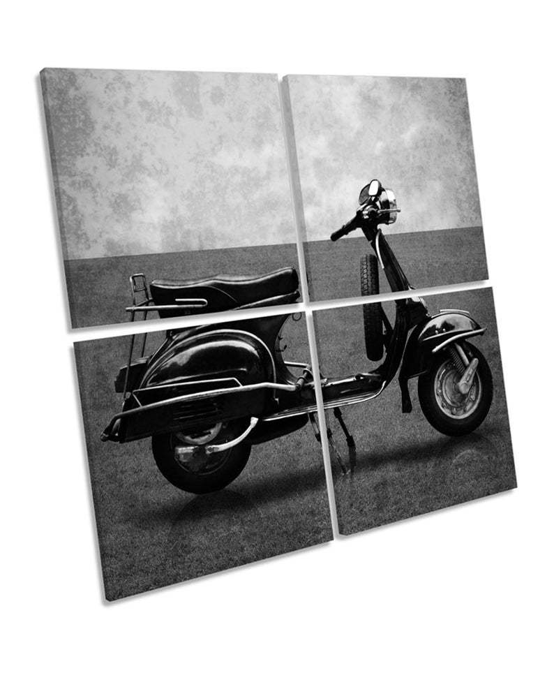 Vintage Scooter B&W
