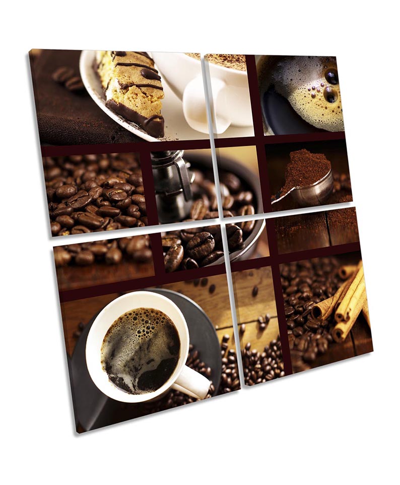 Brown Coffee Kitchen Collage