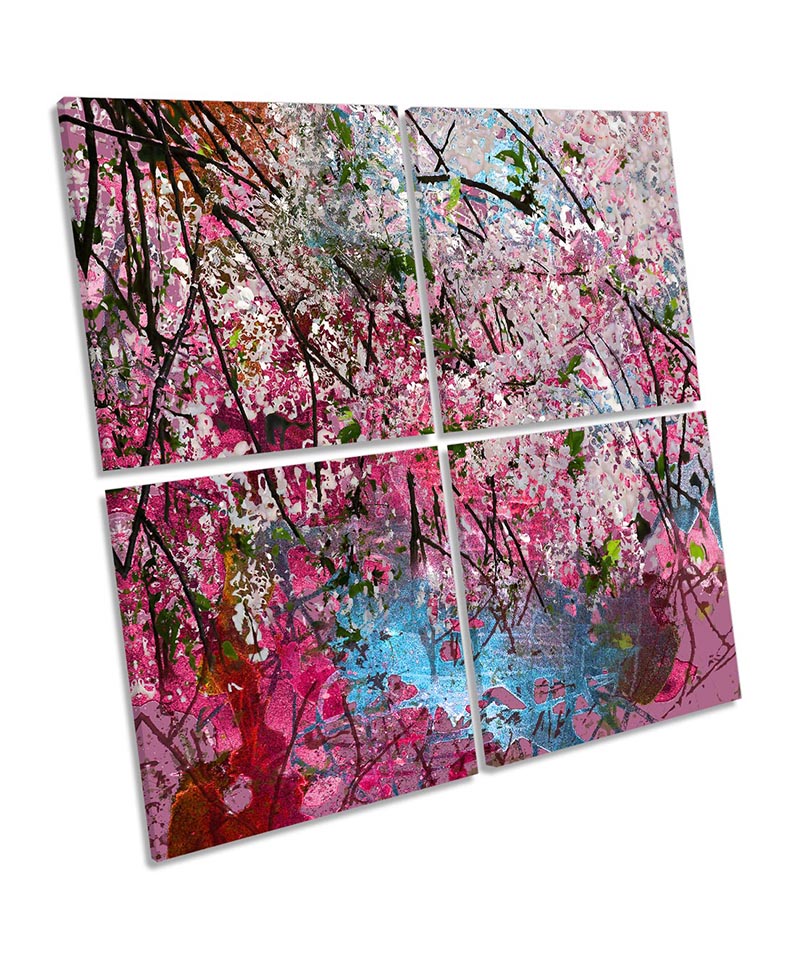 Pink Blossom Floral Abstract