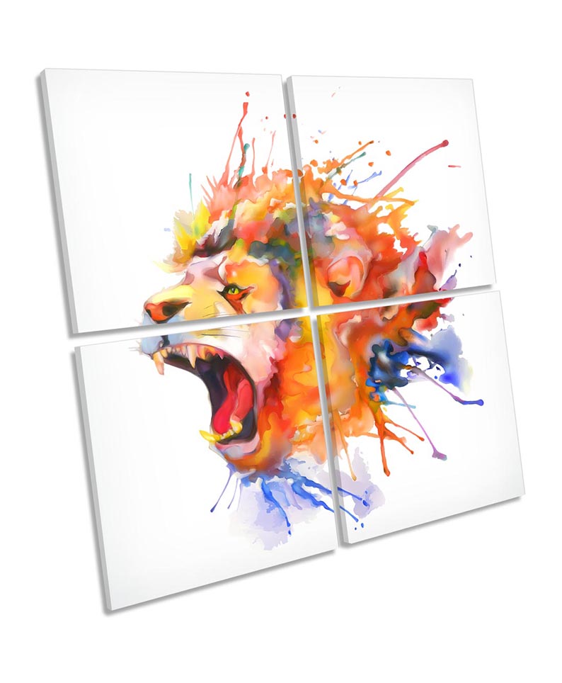 Lion Watercolour Repro