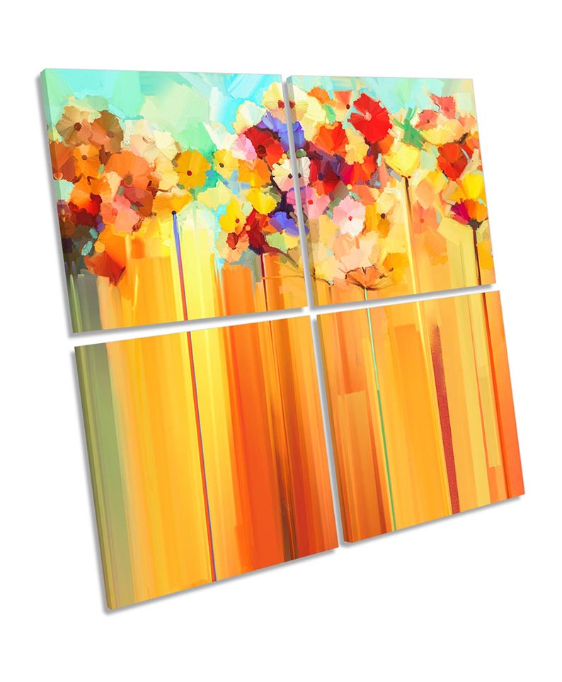 Abstract Floral Orange Blossom