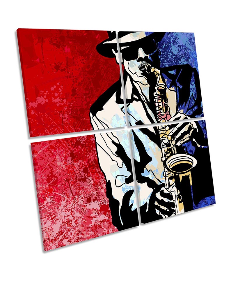 Jazz Music Saxophone Red
