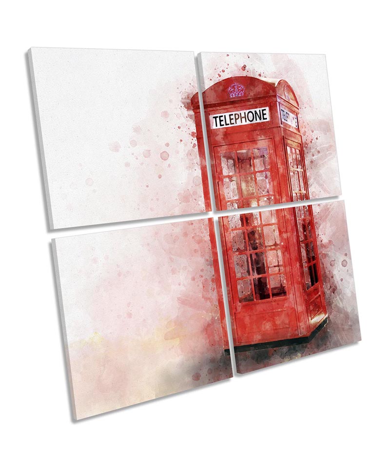 Telephone Box Iconic London Red