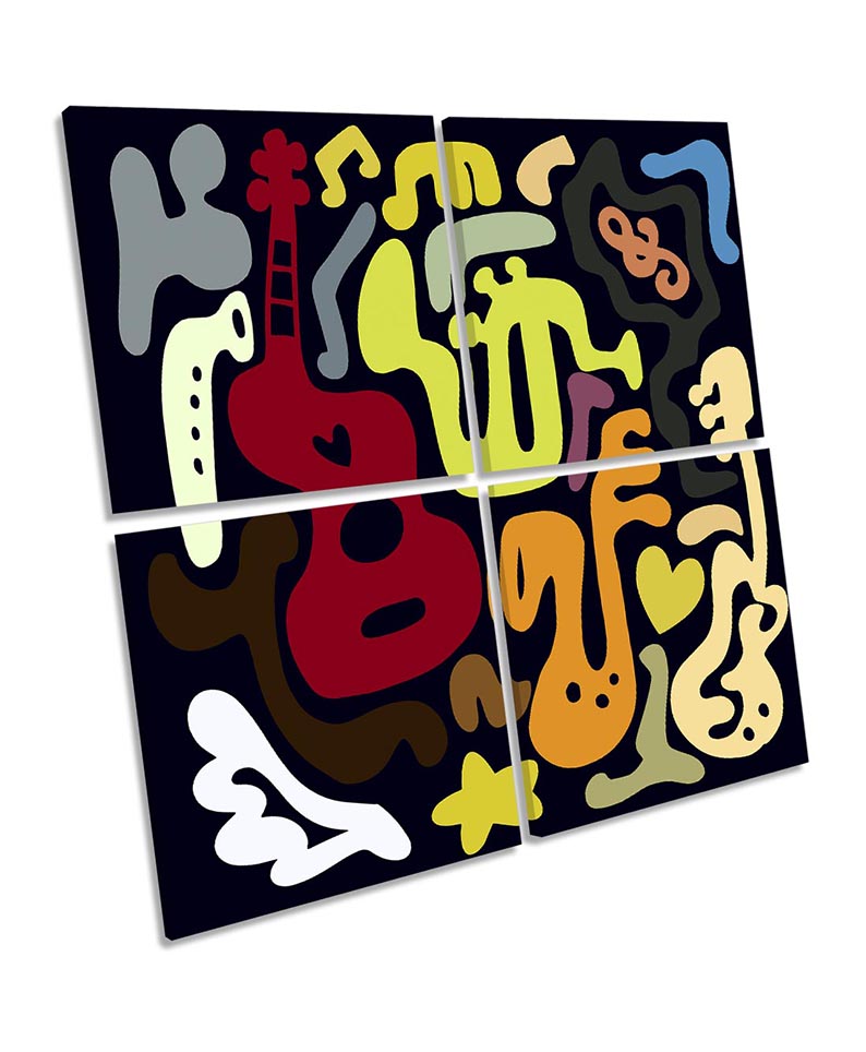 Funky Jazz Music Design Multi-Coloured