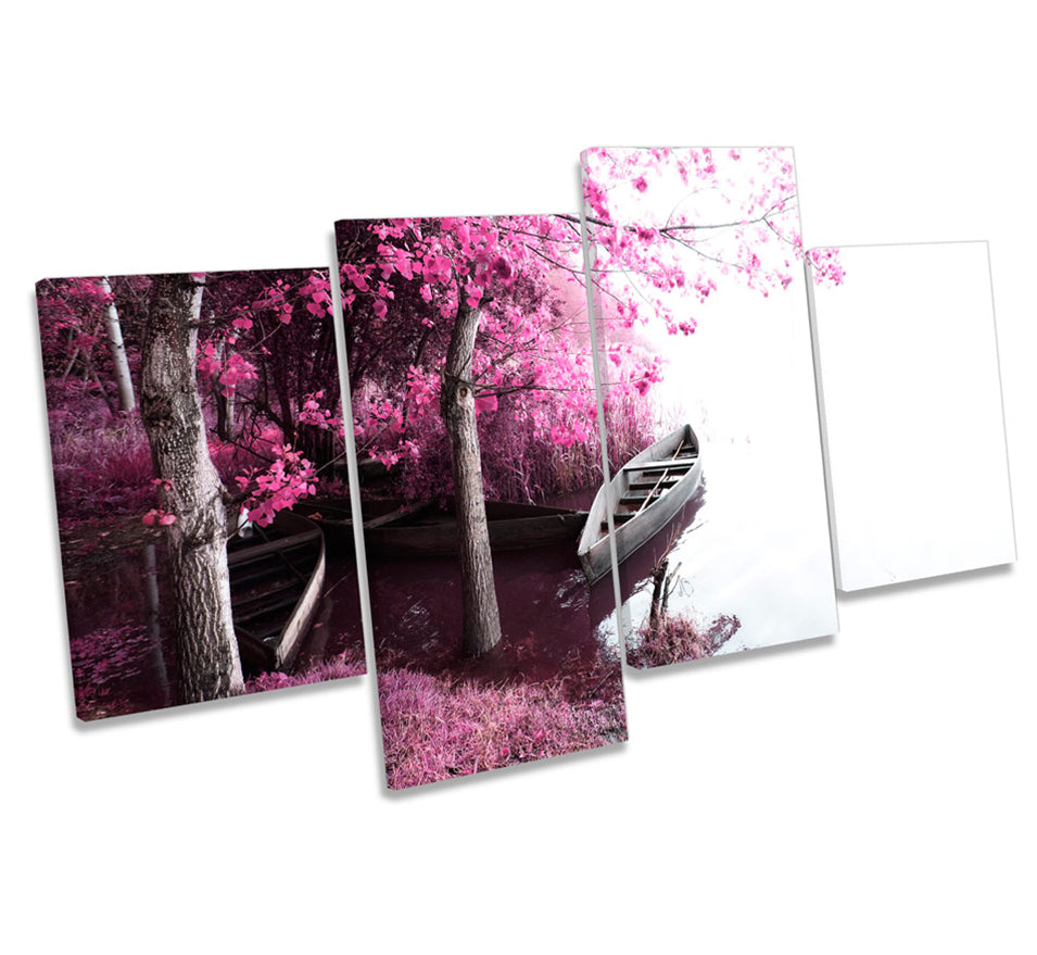 Blossom Trees Landscape Scene