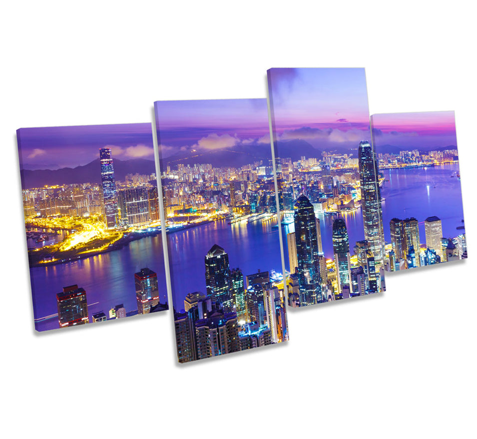 Hong Kong City Harbour Skyline