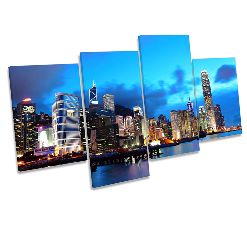 Hong Kong City Blue Skyline