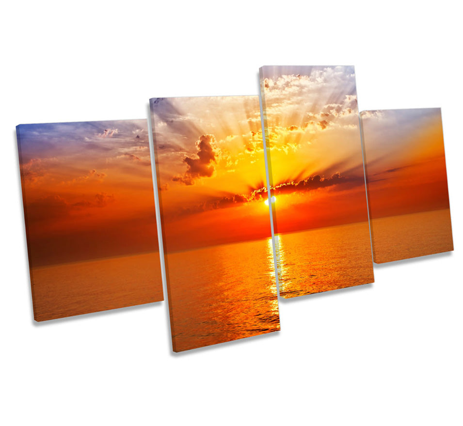 Orange Sunset Seascape