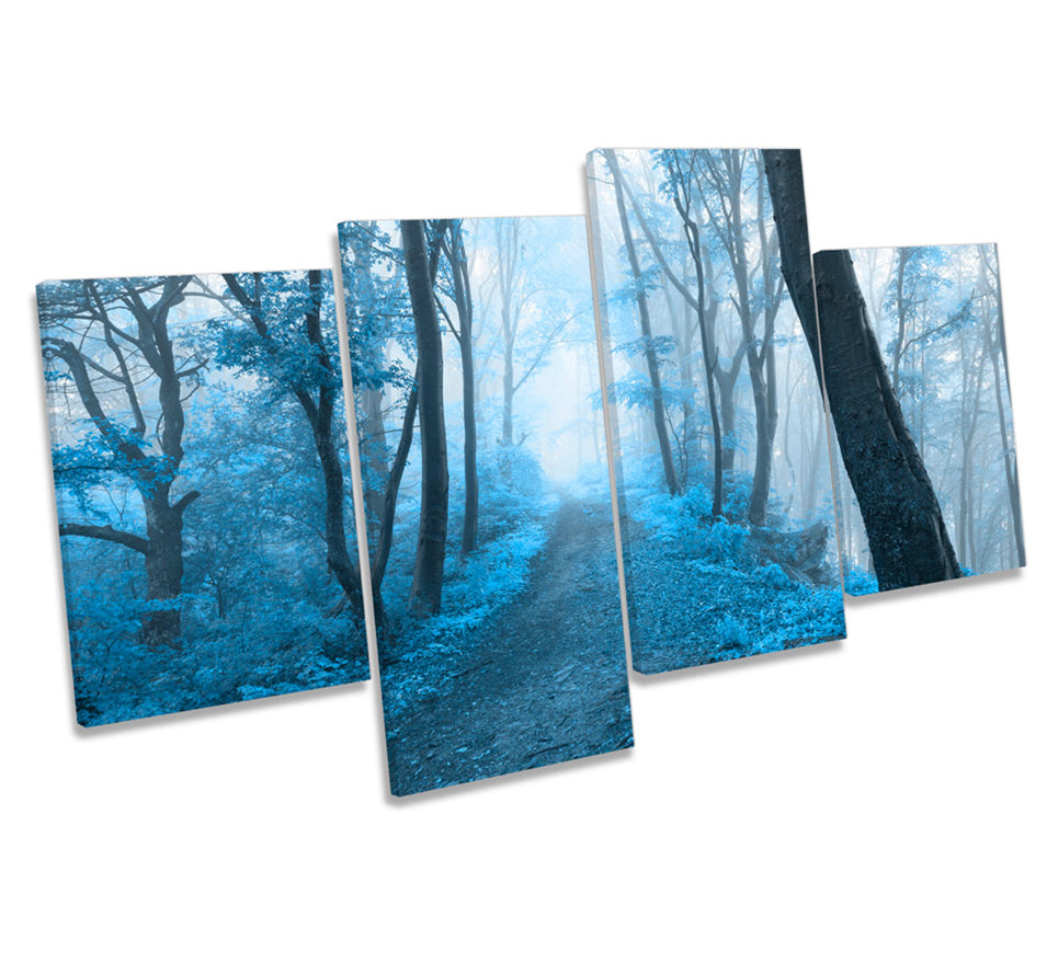Blue Forest Landscape