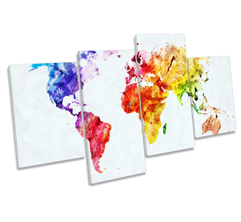 Map of the World Colourful