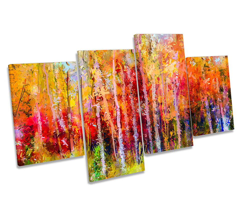 Autumn Abstract Forest Trees