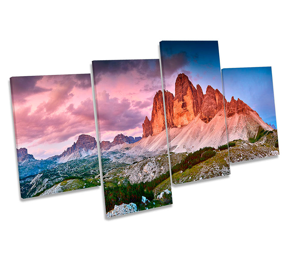 Three Peaks Mountains Multi-Coloured