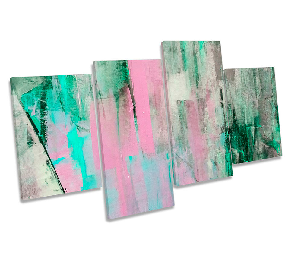 Abstract Grunge Pink Green