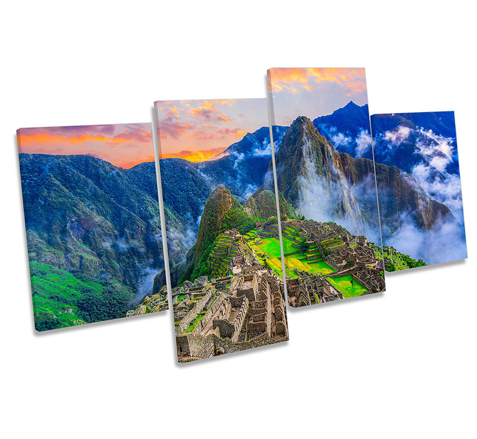Machu Picchu Andes Mountain Multi-Coloured
