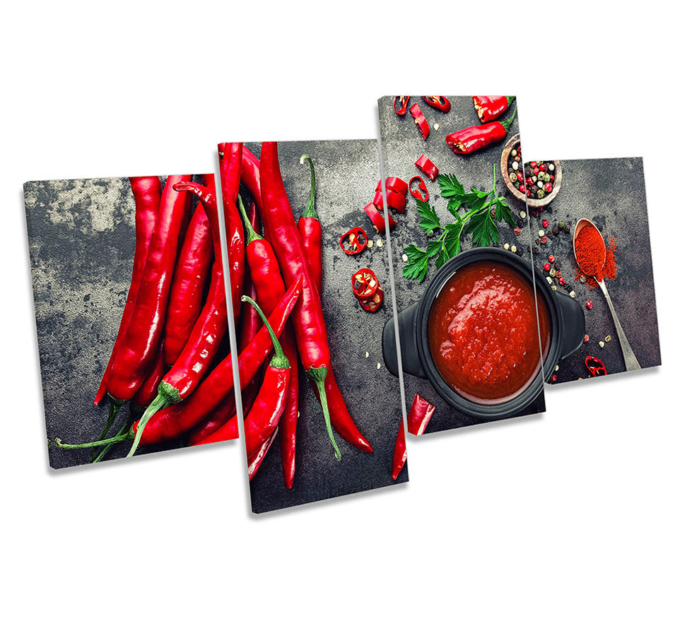 Hot Chilli Sauce Kitchen Red