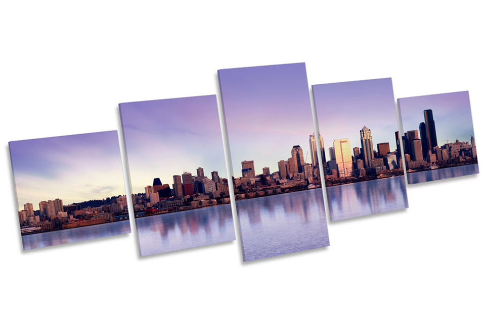 Seattle City Sunset Skyline