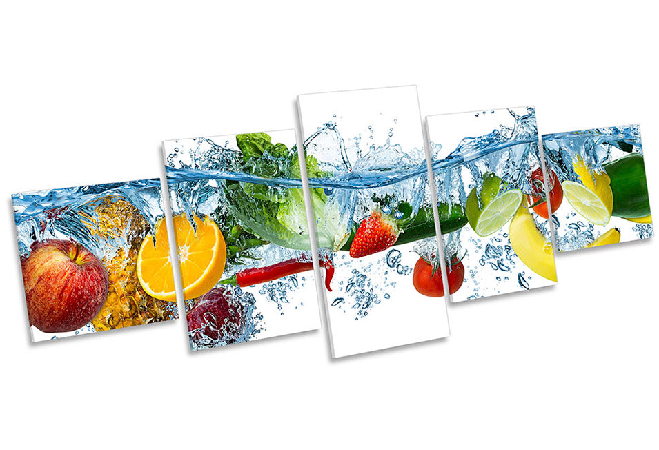 Fruit Water Splash Kitchen Multi-Coloured
