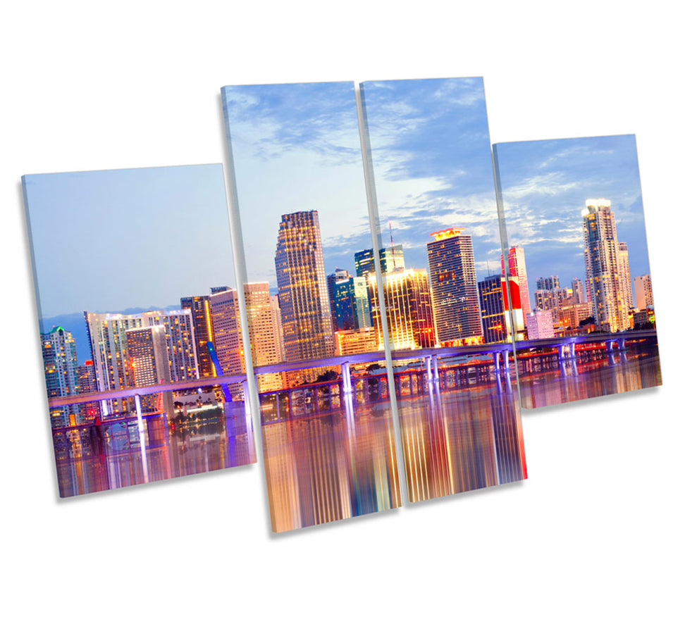 Miami Florida City Skyline