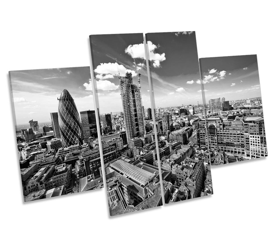 Cityscape London Skyline B&W