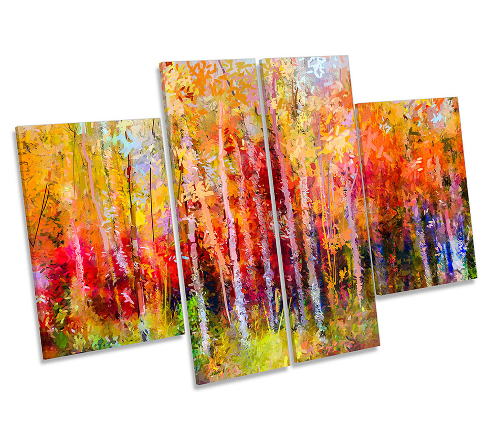 Autumn Abstract Forest Trees