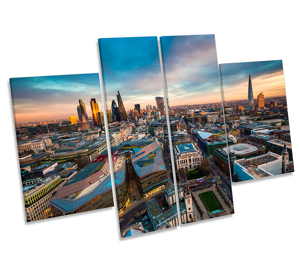 London Skyline City Multi-Coloured