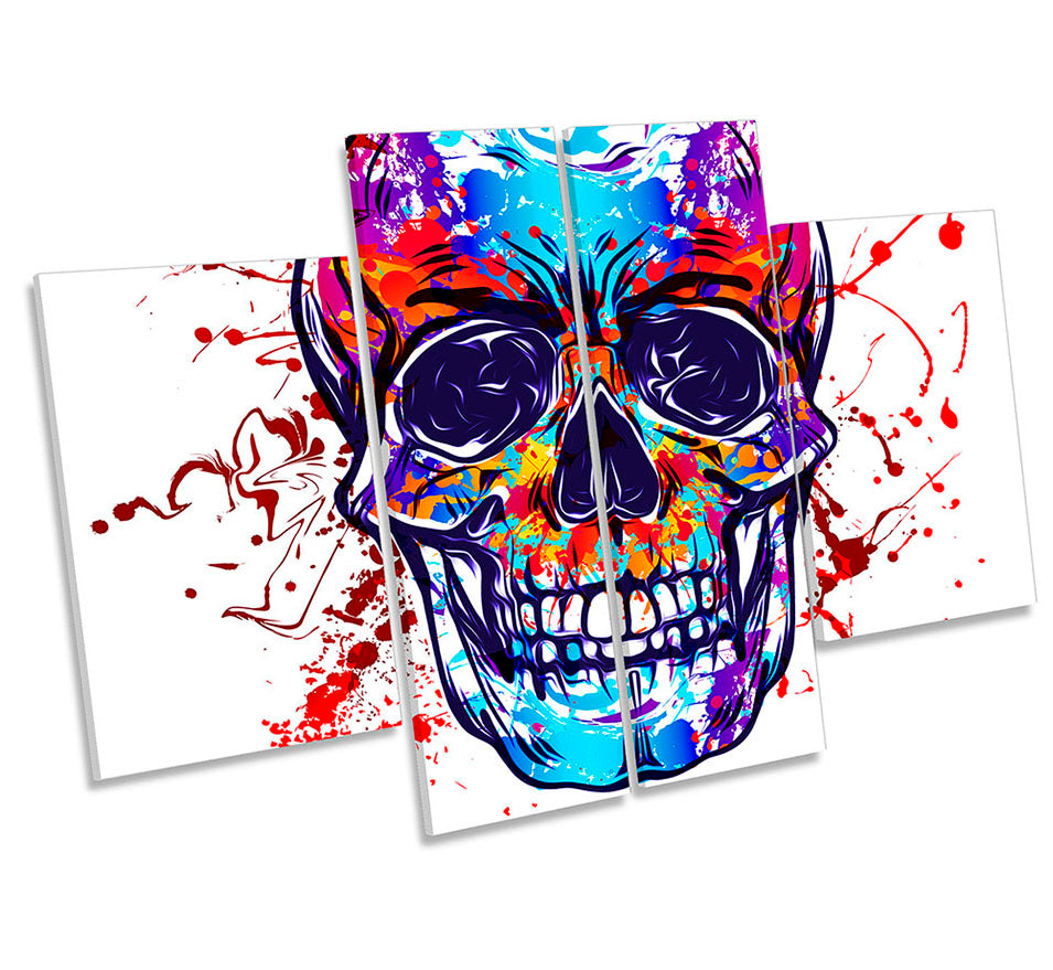 Skull Graffiti Face Multi-Coloured
