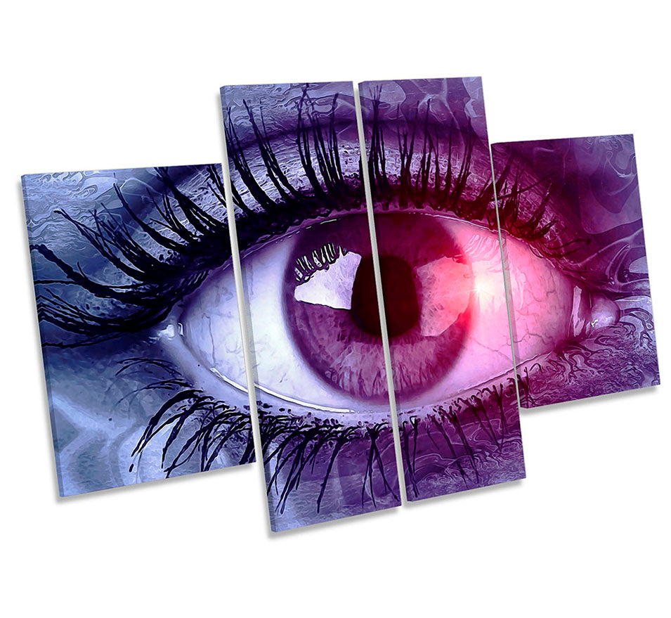 Eye Lash Beauty Modern Purple