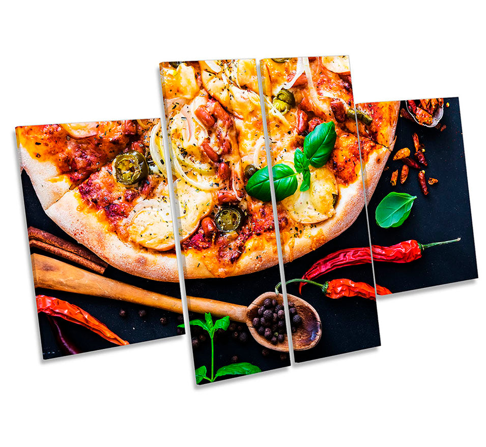 Italian Pizza Food Kitchen Multi-Coloured