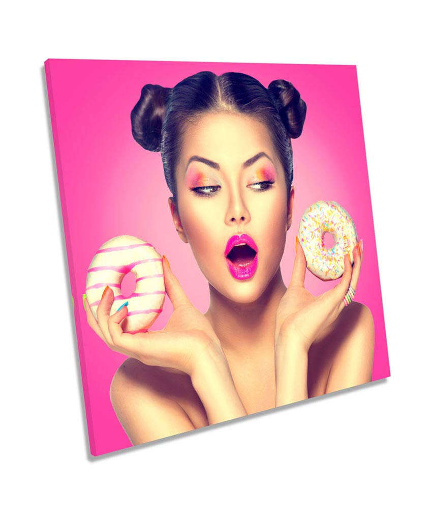 Fashion Model Donuts Makeup
