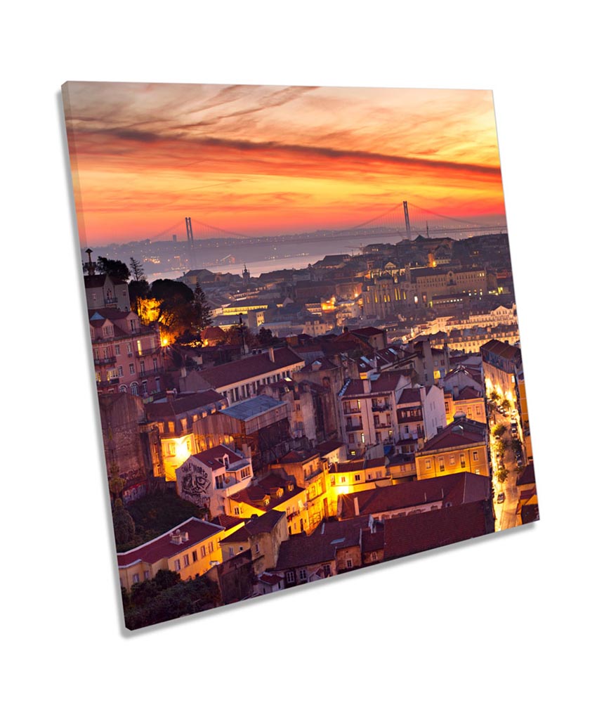 Lisbon City Sunset Portugal