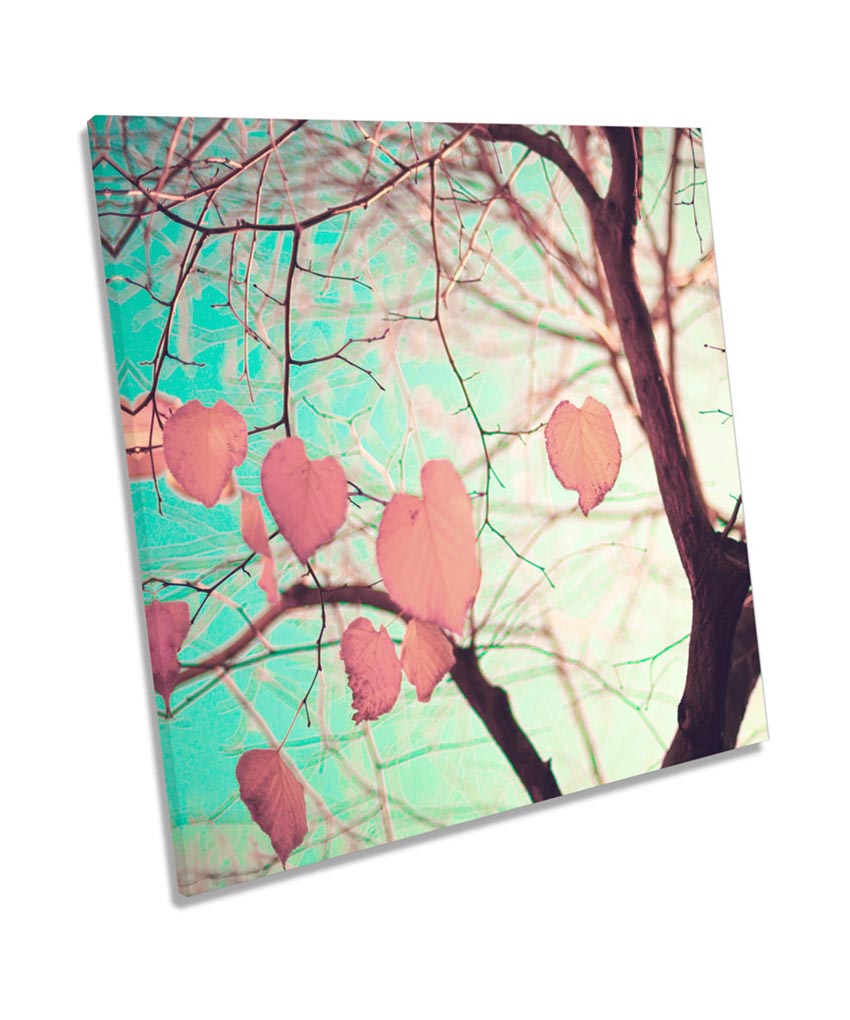Love Heart Tree Floral Leaves