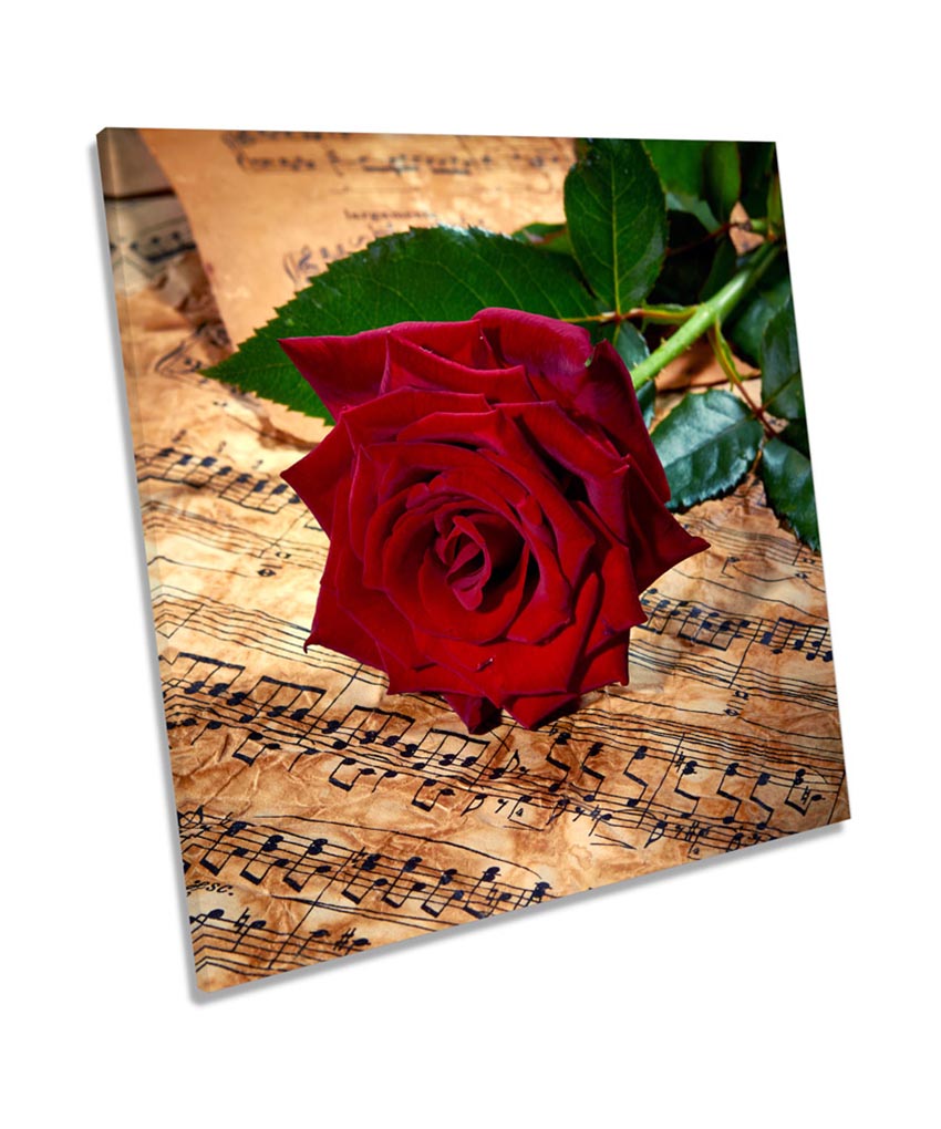 Rose Flower Vintage Music Sheet