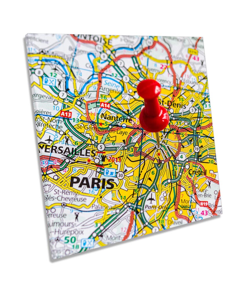 Map of Paris France