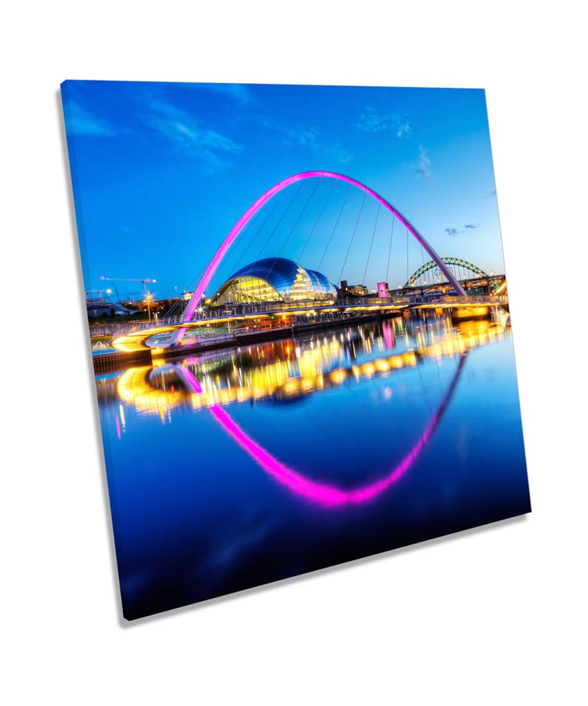 Newcastle River Tyne Bridges Sunset