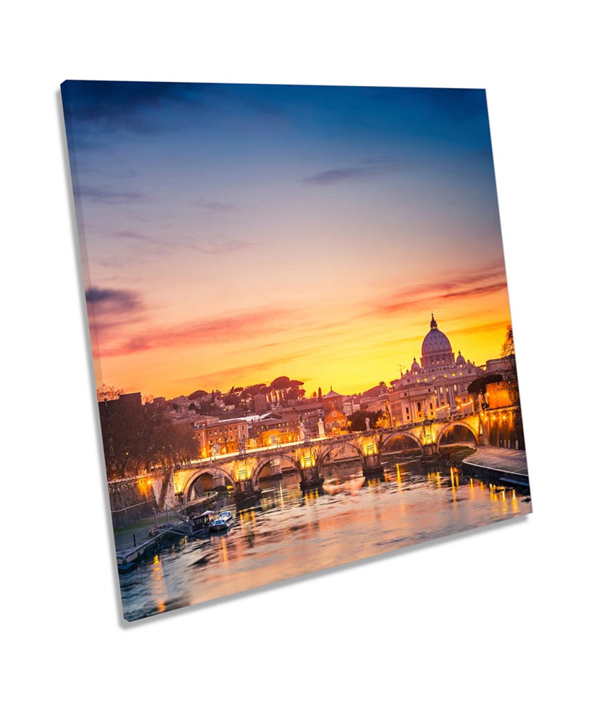 St Peters Cathedral Rome Sunset Italy